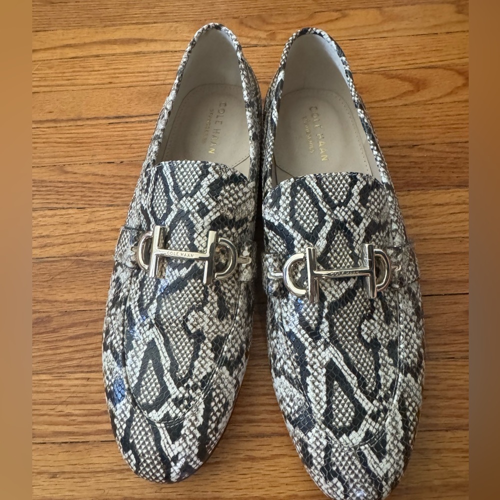 Cole Haan Modern Classics Loafer Python Print Lea… - image 1